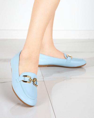 OUTLET Kék női Kesine eco-bőr naplopók - Lábbeli