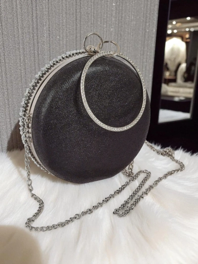 Royalfashion Női borítéktáska cirkóniával Elira Noir