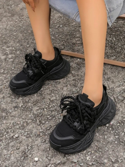 Royalfashion Női sportos sneakers vastag talpon Loness