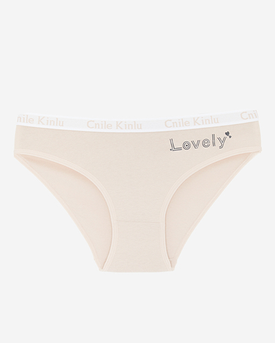 Női bézs bugyi - Fehérnemű