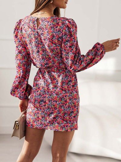 Royalfashion Női térdig érő ruha mintával