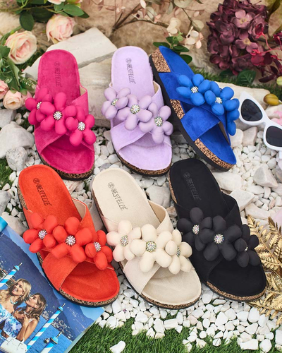 Royalfashion Női Polidda Flower Strap Flip Flops