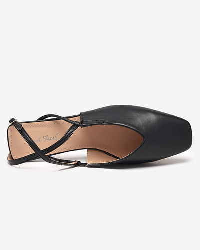 Szandál a'la balerina fekete Talio- Shoes
