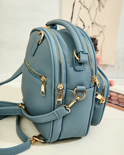 Royalfashion Kis női ökobőr hátizsák mackóval