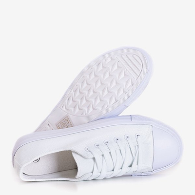 Női fehér fűzős cipők Drive - Cipők