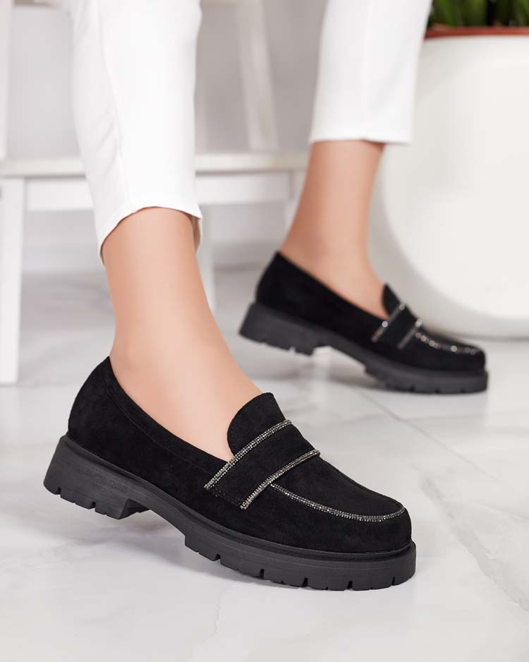 Royalfashion Női mokaszinok cirkóval Eroime