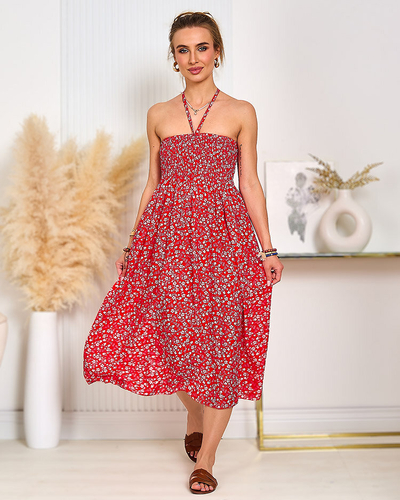 Royalfashion Női térdig érő, mintás ruha