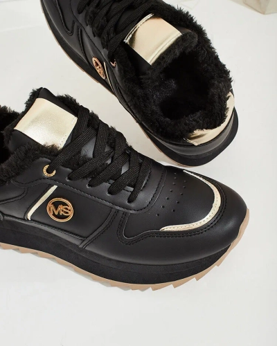 Royalfashion Melegített női tornacipő szőrmével Boris