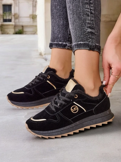 Royalfashion Szigetelt női tornacipő szőrme Boris