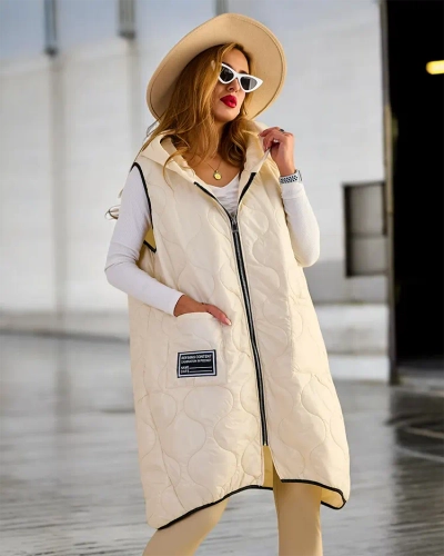 Royalfashion hosszú steppelt mellény