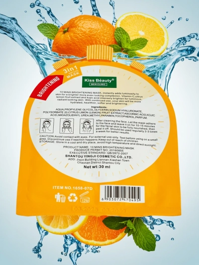 C-vitaminos arcmaszk fátyolban - Ragyogó