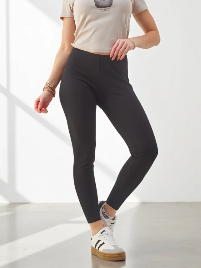 Royalfashion Női bordázott pamut leggings