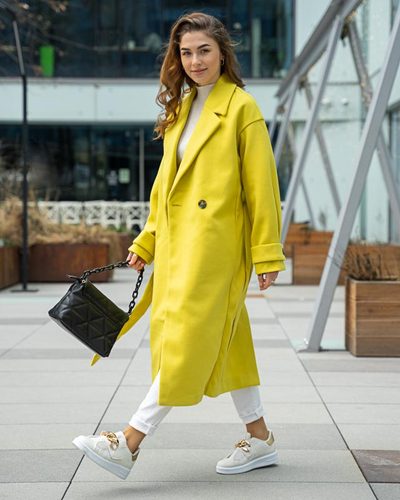 Krémszínű női bebújós sportcipő Derera - Lábbeli