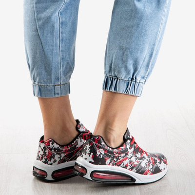 Czarno-czerwone sportowe buty daskie Jordan - Obuwie