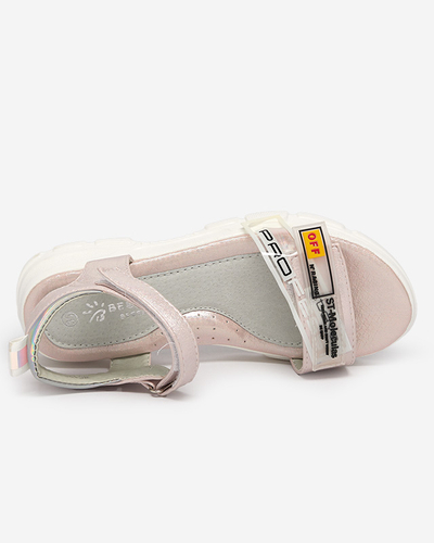 Világos rózsaszín csillogó szandál lányoknak Lorij - Lábbeli