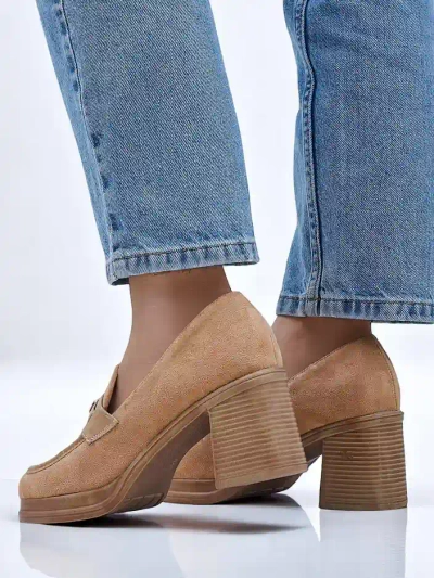 Royalfashion női blokksarkú loaferek Evelay