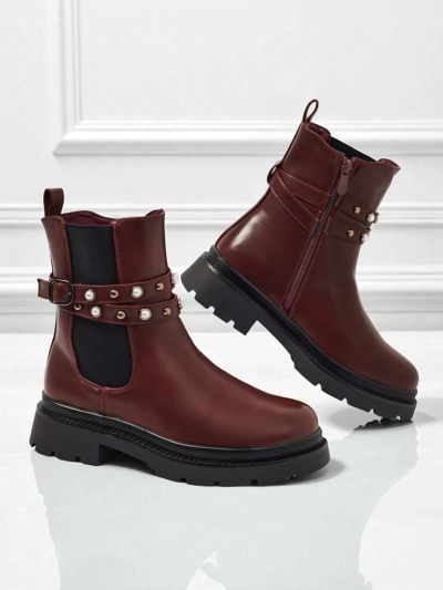 Magas szárú női öko bőr bokacsizma Pearl Mist