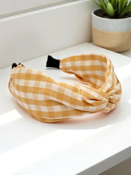 Royalfashion Clara kockás hajpántja