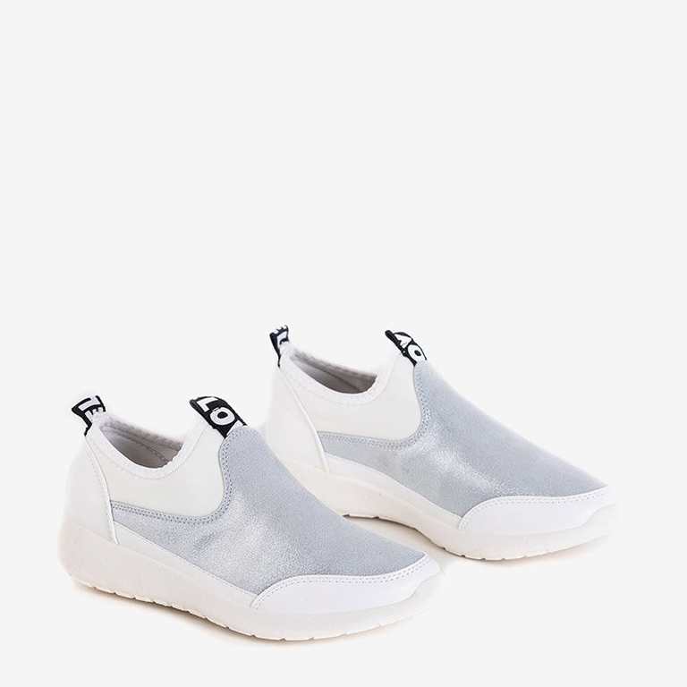 OUTLET Fehér és ezüst női sportcipő Jadena - Lábbeli