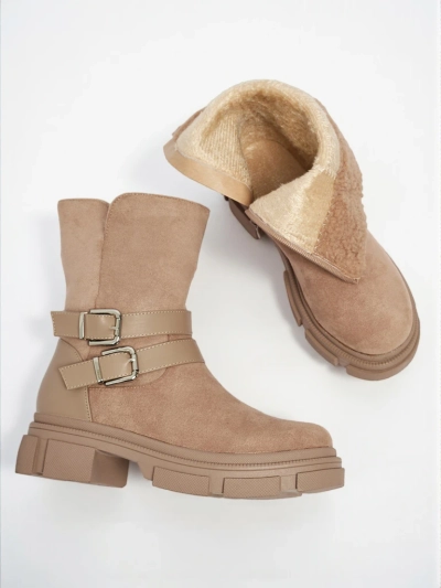 Magas szárú női öko velúr Callire bokacsizma