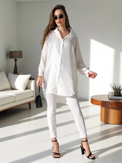 Royalfashion Hosszú női oversize ing