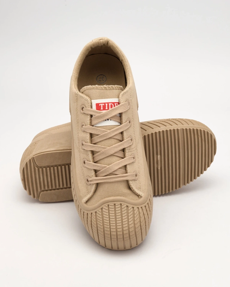 Royalfashion Világosbarna Brigera platform sportcipő