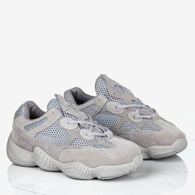 Szürke női tornacipő vastag talppal Crisscross - Lábbeli