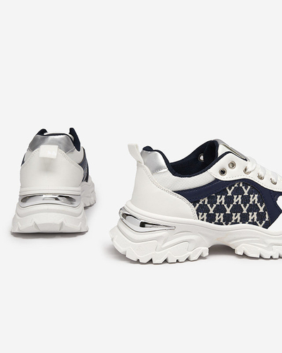 Fehér és sötétkék női sportcipő Umikatu - Lábbeli