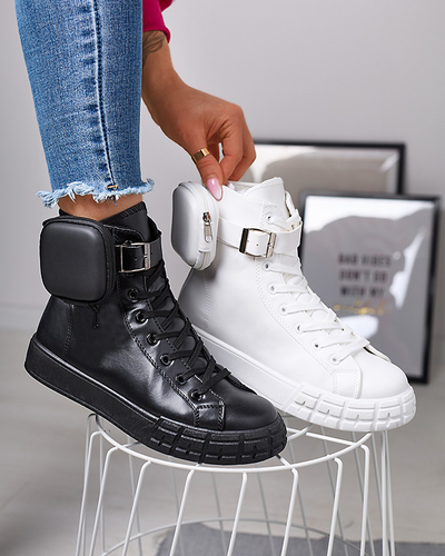 Fekete női sportcipő tasakkal Efiffe- Footwear