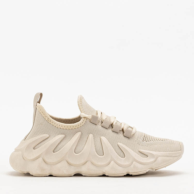 Női bézs színű sportcipő egyedi Octapiso talppal - Lábbeli