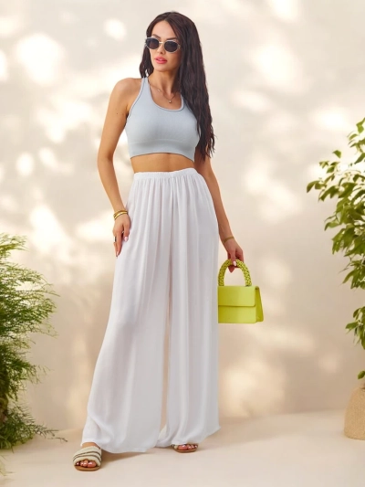 Royalfashion Viskóz egyenes női nadrág