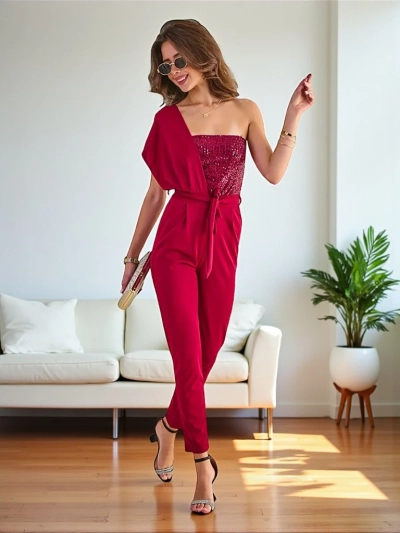 Royalfashion Hosszú női overall cirkóniumokkal
