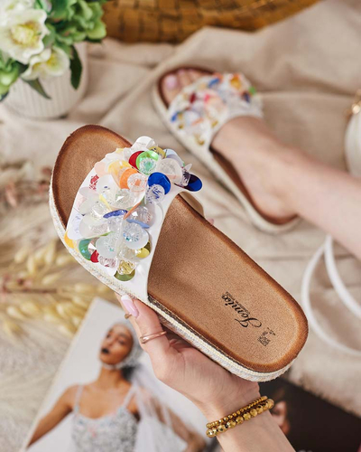 Royalfashion Női Loassa strasszos flip-flop
