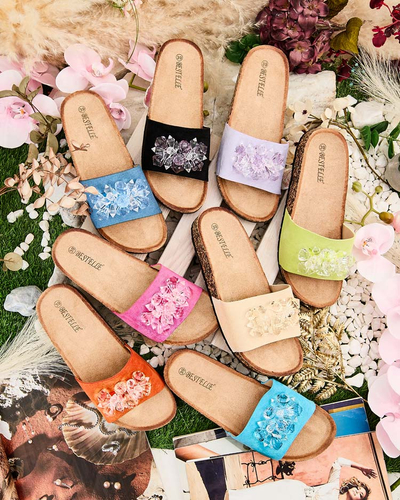 Royalfashion Női Villo strasszos flip-flop