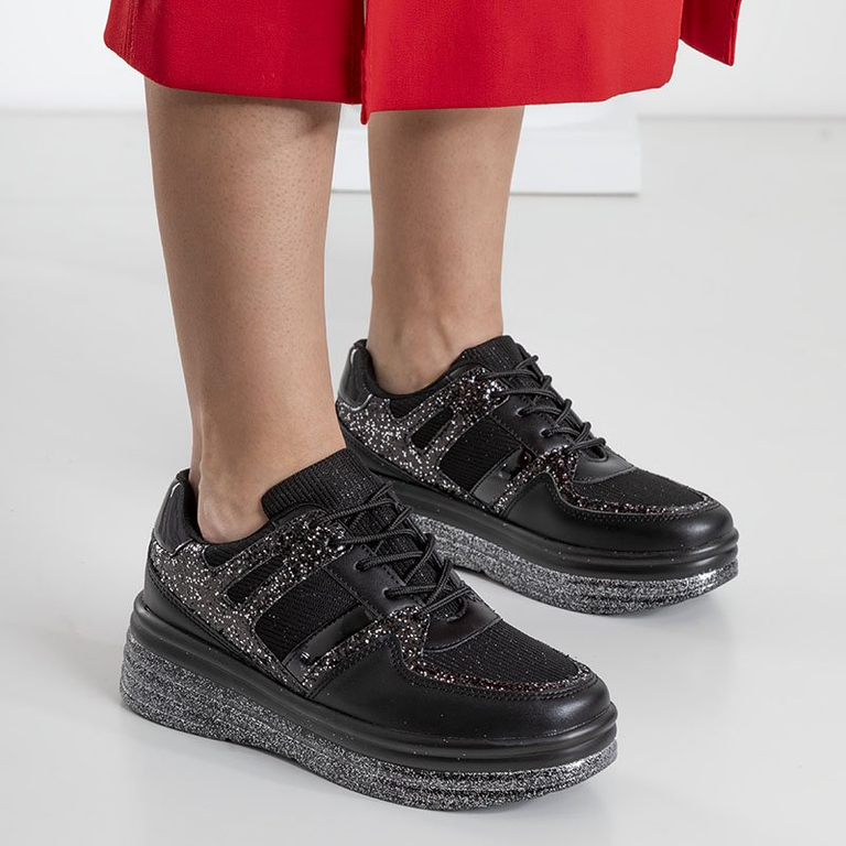 Arany női Poppaea platform tornacipő - cipő