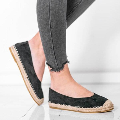 OUTLET Black espadrilles Mellow - Cipő