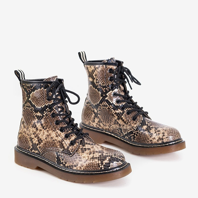 Barna női Ornella állat dombornyomott táskák - cipők