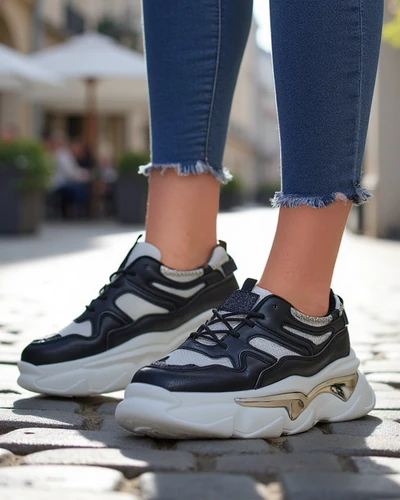 Royalfashion Női sneakers vastag talpon Lesalli