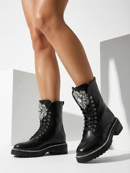 Evinell női öko bőr bakancs