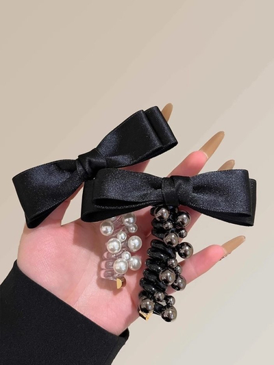 Royalfashion Hajgumi spirál formában masnival Spirabella