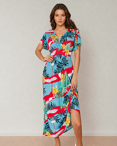 Royalfashion Női print midi ruha