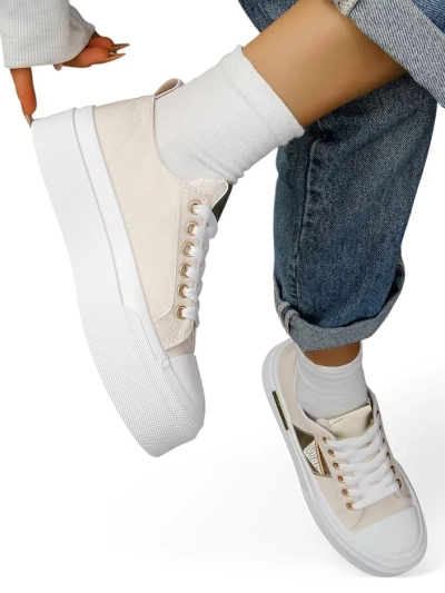 Royalfashion Női platform sneaker Arany Világ