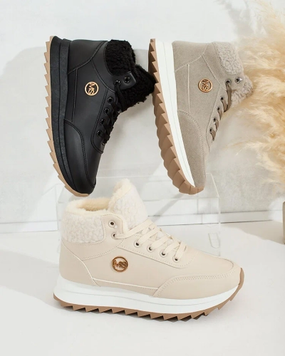 Royalfashion női Frozit műszőrme melegített tornacipő