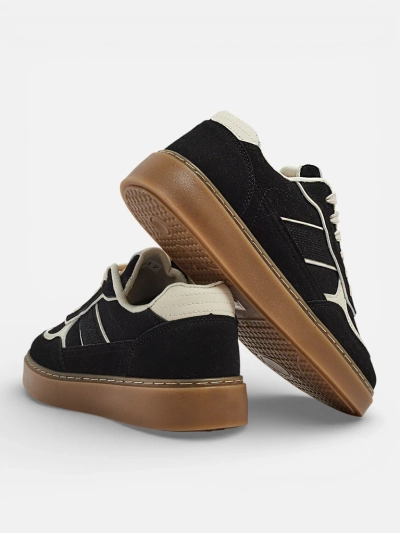 Flora fekete ökológiai sport női sneakerek mindennapi használatra