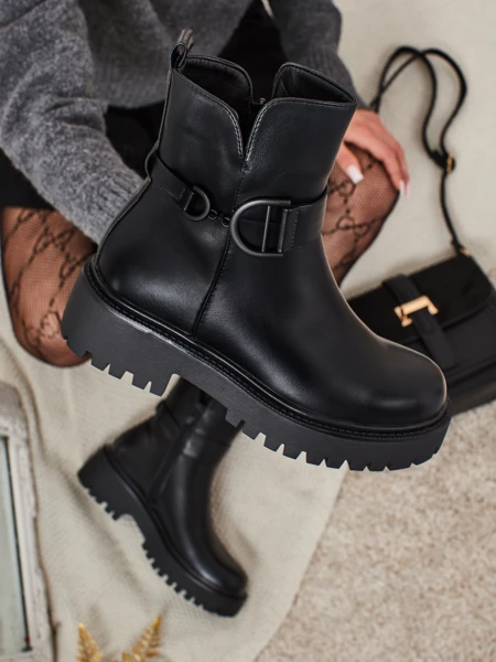 Marques női öko bőr bokacsizma