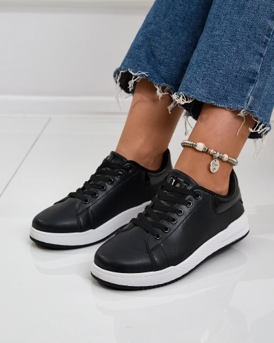 Royalfashion Fekete klasszikus sportcipő Active Icons