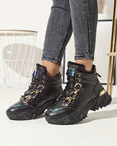 Fekete női szigetelt sportcipő Nepolle- Footwear