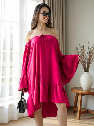 Royalfashion Női ruha spanyol stílusban fodrokkal, oversized