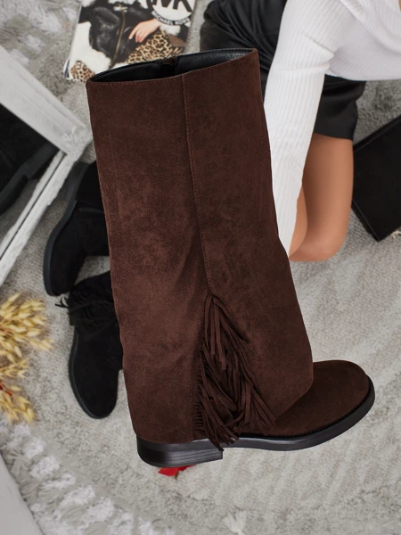 Női öko velúr csizma Ismara felsőrésszel