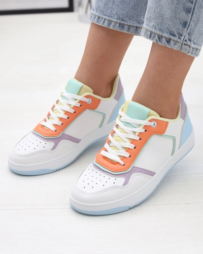 Fehér-narancs sportcipő nőknek Azzafa- Footwear